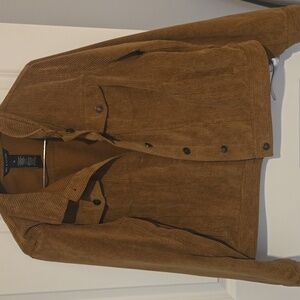 womens Brown Corduroy Jacket, xl